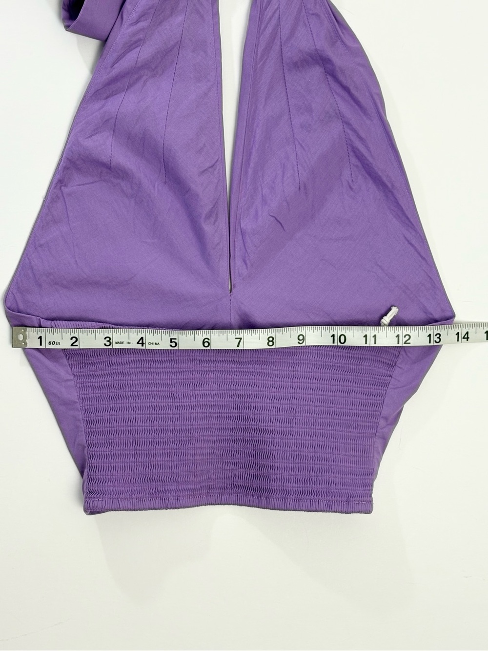 STAUD Kai Amethyst/Purple Crossover Tie Halter Top Sz XS - Picture 8 of 11